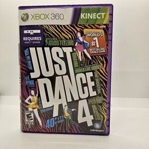 Just Dance 4 (Xbox 360, 2012) Kinect Required Complete‎ CIB